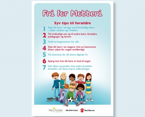 Billede af plakat med syv tips til forældre til skolebørn